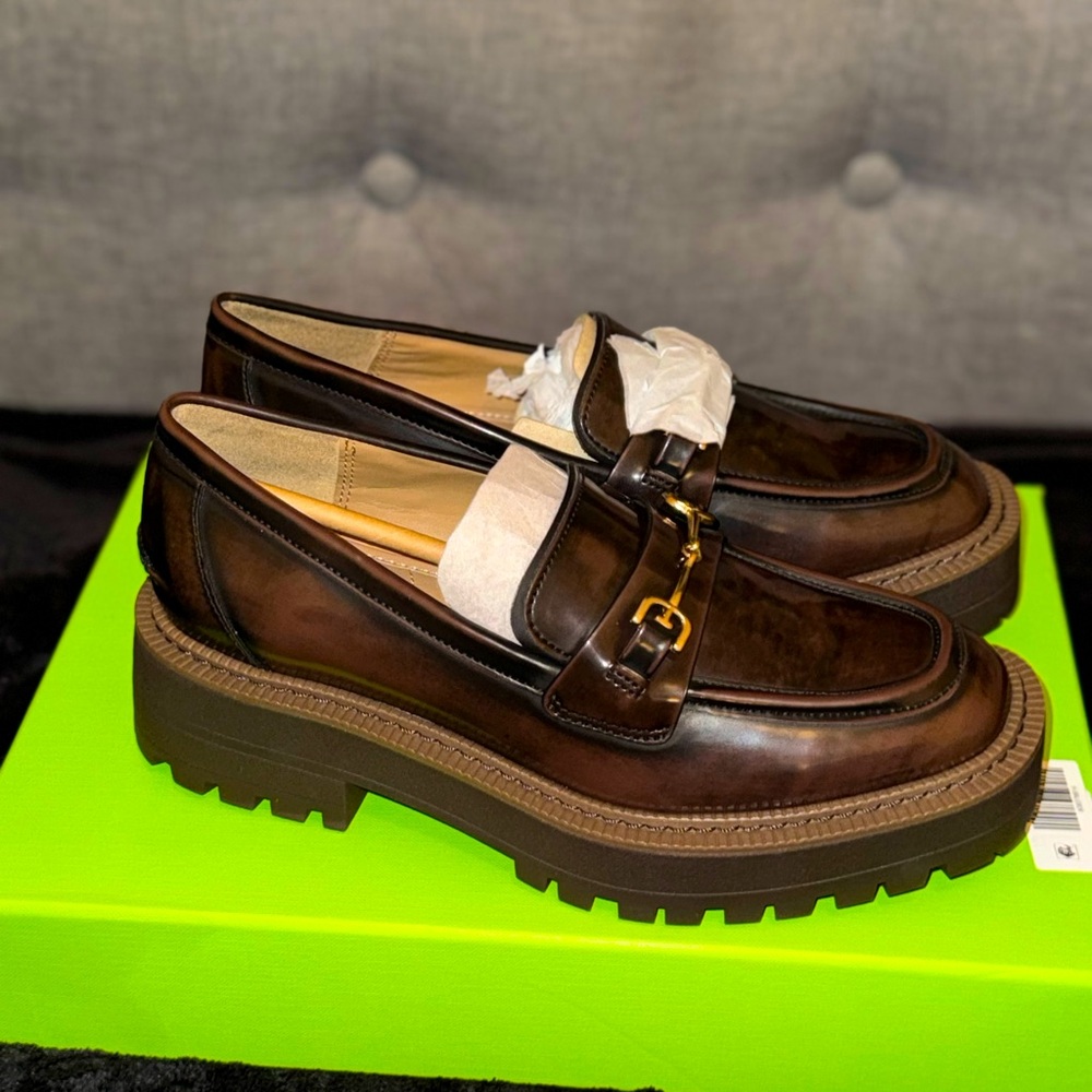 New Unused Sam Elderman Tortise Shell Colored Dress Shoes